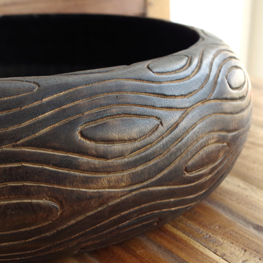 XL Tribal Wood Bowl
